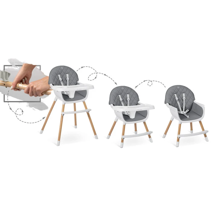 Стульчик для кормления Nukido Lilo серый