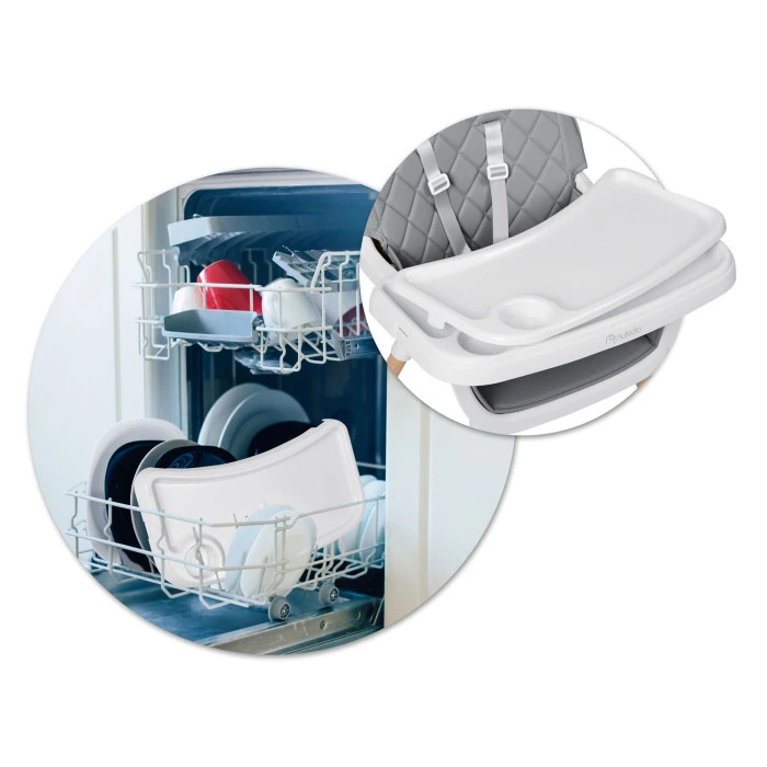 Стульчик для кормления Nukido Lilo серый