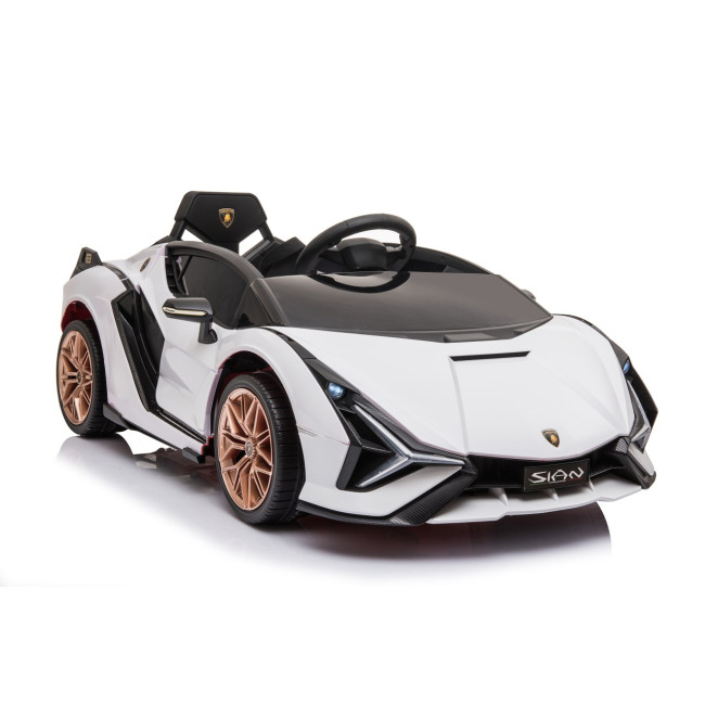 Lamborghini SIAN на акумуляторі для дітей Білий + Пульт + EVA + Free Start + Audio LED