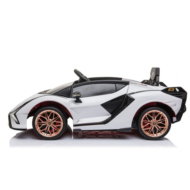 Lamborghini SIAN на акумуляторі для дітей Білий + Пульт + EVA + Free Start + Audio LED