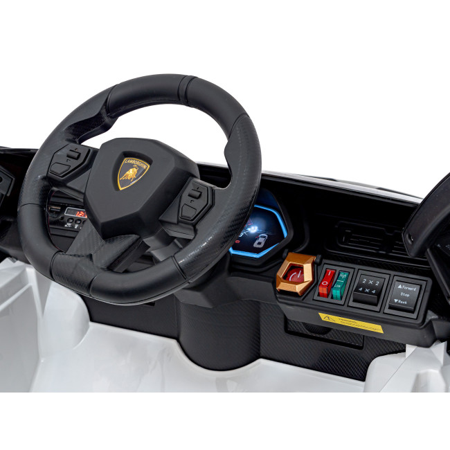 Lamborghini SIAN на акумуляторі для дітей Білий + Пульт + EVA + Free Start + Audio LED