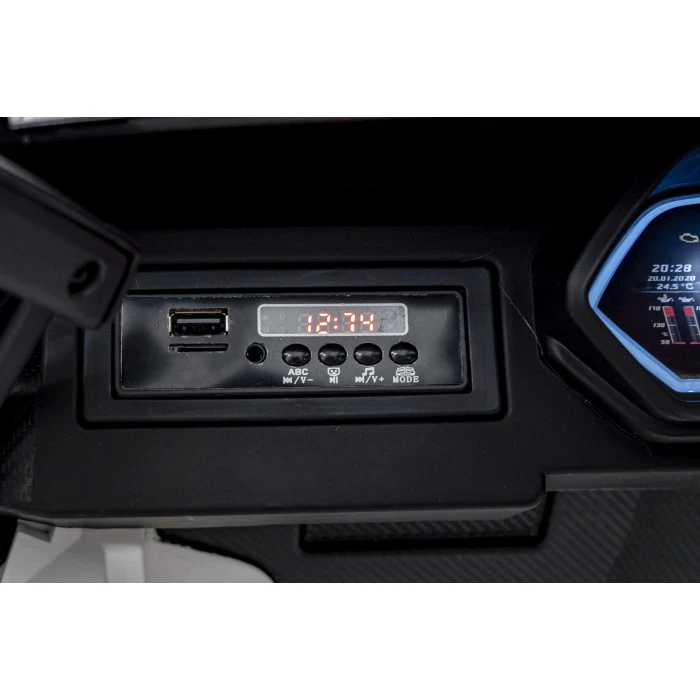 Lamborghini SIAN на аккумуляторе для детей Белый + Пульт + EVA + Free Start + Audio LED