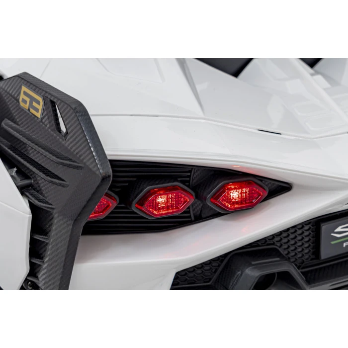 Lamborghini SIAN на аккумуляторе для детей Белый + Пульт + EVA + Free Start + Audio LED