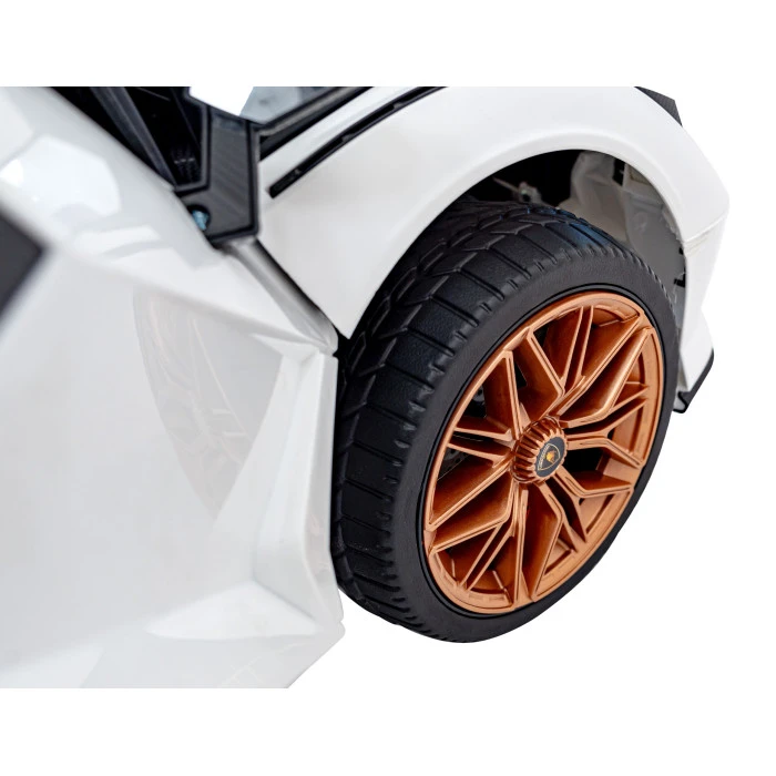 Lamborghini SIAN на аккумуляторе для детей Белый + Пульт + EVA + Free Start + Audio LED