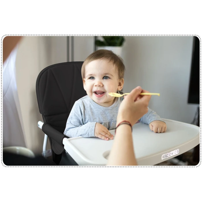 Стульчик для кормления Ricokids Nuco 70 х 60 х 95 см - черно-белый