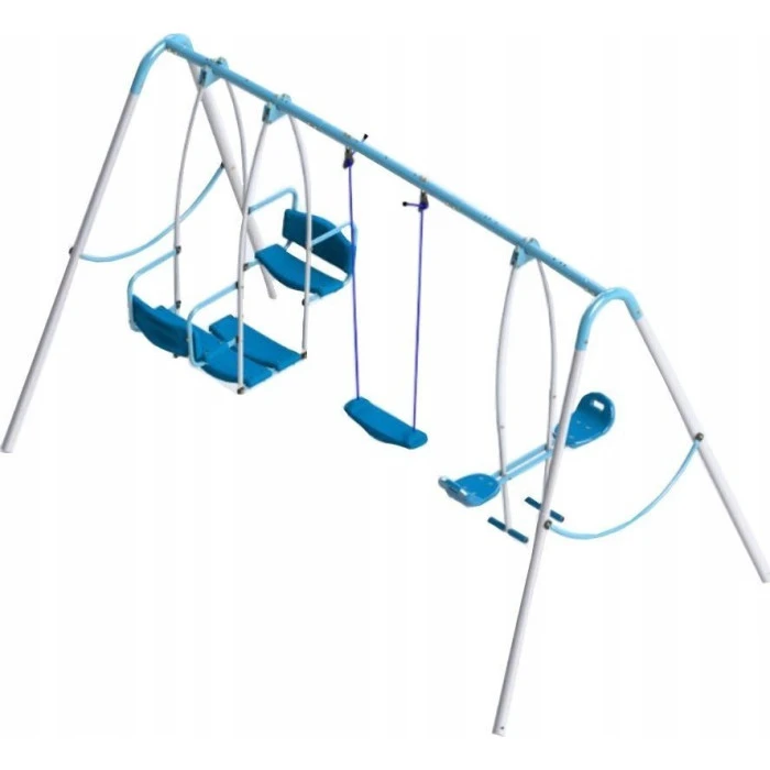 Гойдалка тримісна SPARTAN 1156, 267 x 166 x 200 см - синьо-сіра