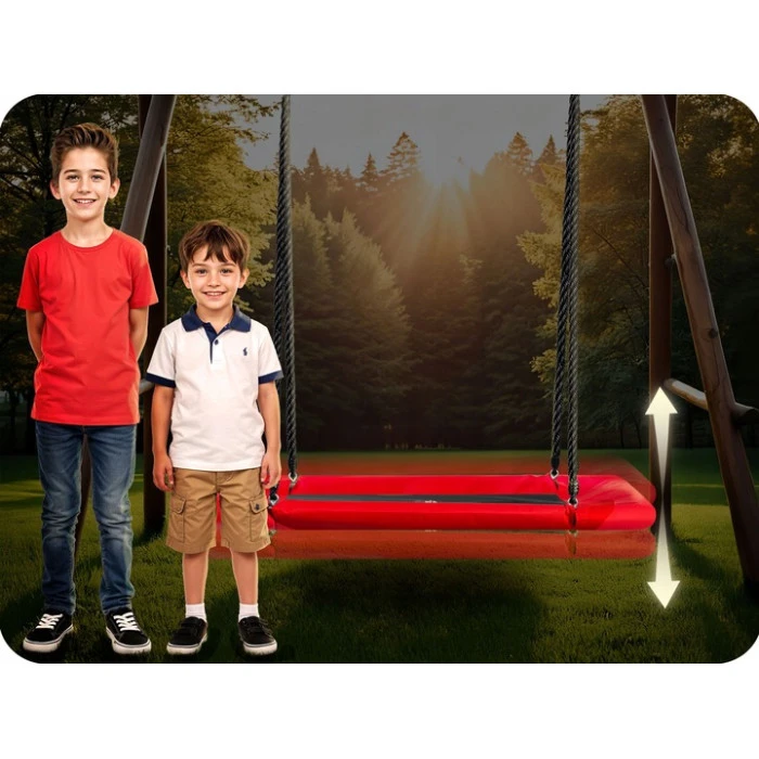 Гойдалка-гніздо Neo-Sport Swingo 110 х 70 см, чорно-червона