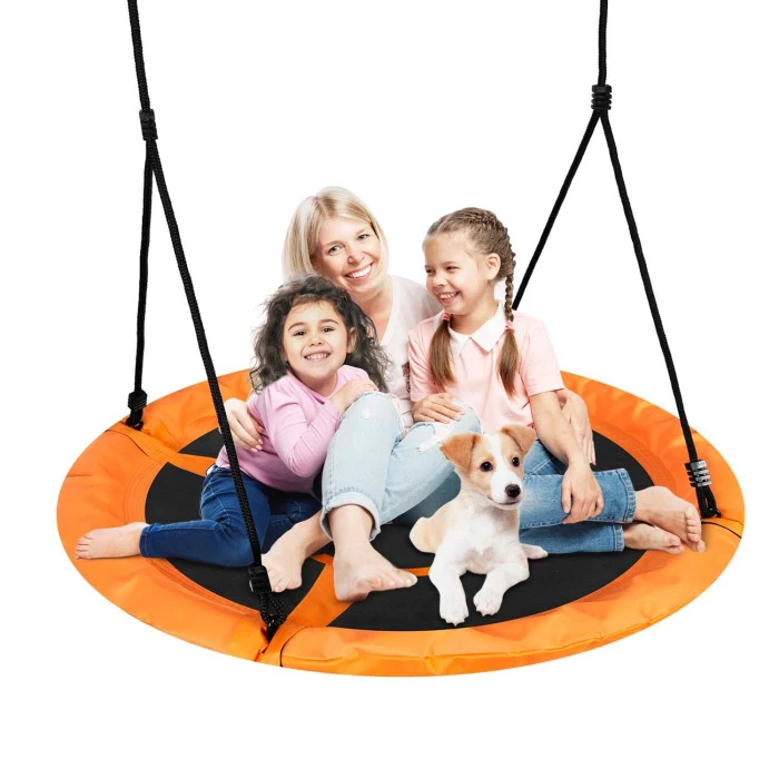 Гойдалка Лелече гніздо Neo-Sport Swingo XXL 95 см - помаранчева