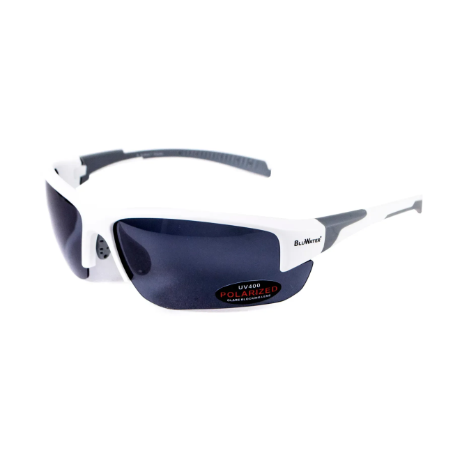 Окуляри BluWater Samson-3 White Polarized (gray), сірі
