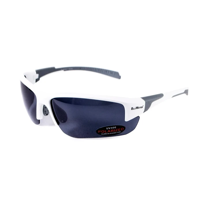 Окуляри BluWater Samson-3 White Polarized (gray), сірі
