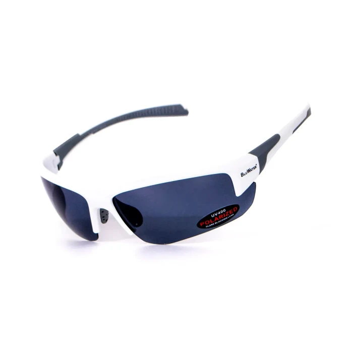 Окуляри BluWater Samson-3 White Polarized (gray), сірі