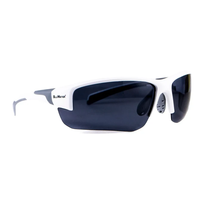 Окуляри BluWater Samson-3 White Polarized (gray), сірі