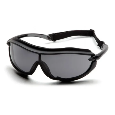 Окуляри захисні з ущільнювачем Pyramex XS3 Plus (gray) Anti-Fog, сірі