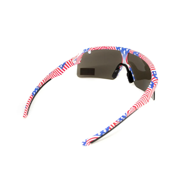 Окуляри захисні Global Vision Holeshot USA Flag, сірі