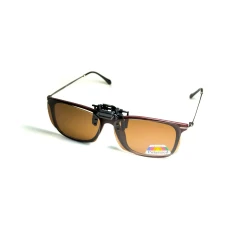 Полярізаційна накладка на окуляри, коричнева