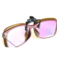 Полярізаційна накладка на окуляри, коричнева