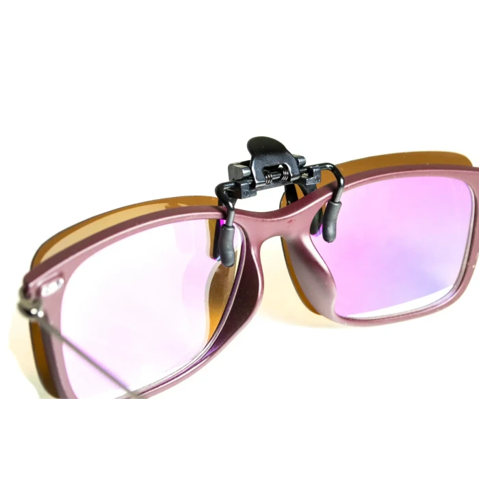 Поляризационная накладка на очки, коричневая