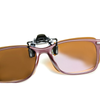 Полярізаційна накладка на окуляри, коричнева