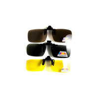 Полярізаційна накладка на окуляри, коричнева