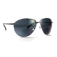 Очки защитные с бифокальной линзой Global Vision Aviator Bifocal (+2.5) серые
