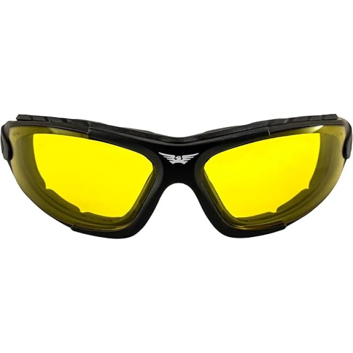 Окуляри захисні фотохромні Global Vision Shorty Photochromic Anti-Fog, жовті