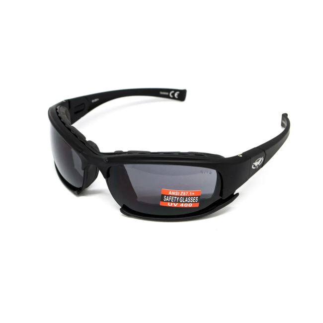 Окуляри захисні з ущільнювачем Global Vision Assault Anti-Fog, сірі