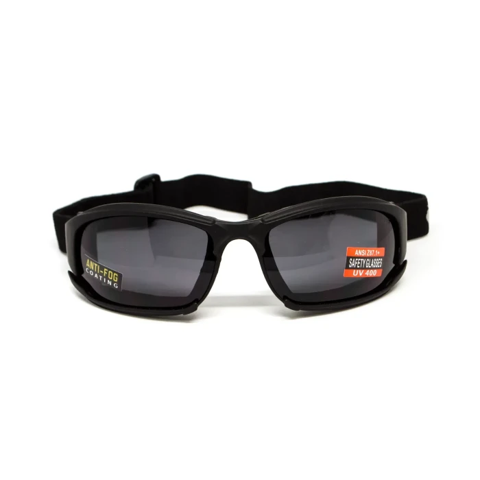 Окуляри захисні з ущільнювачем Global Vision Assault Anti-Fog, сірі