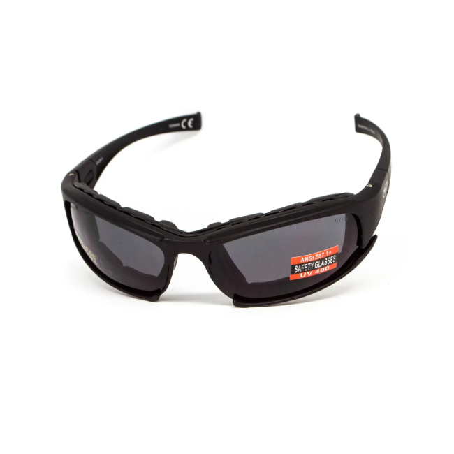 Окуляри захисні з ущільнювачем Global Vision Assault Anti-Fog, сірі