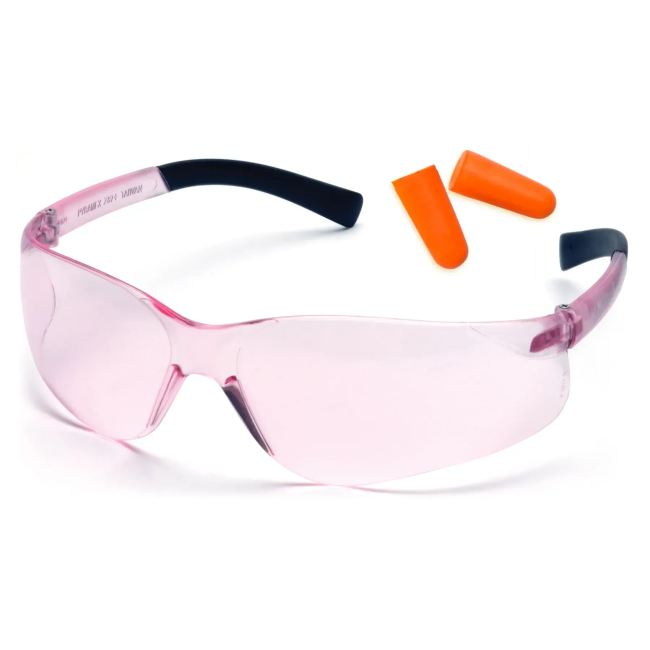 Окуляри захисні Pyramex Mini-Ztek combo, рожеві