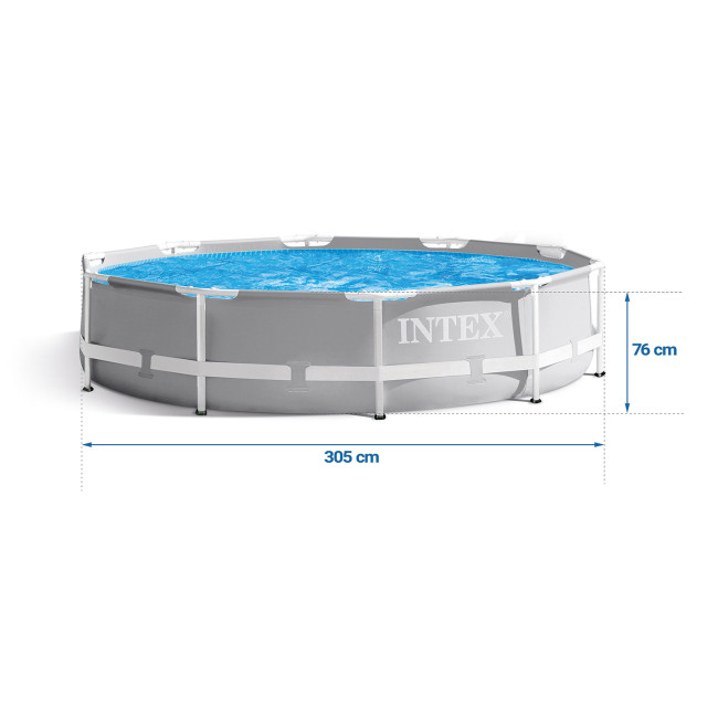 Бассейн каркасный 15в1 INTEX 26702, 305 х 76 см + машина для создания пузырей