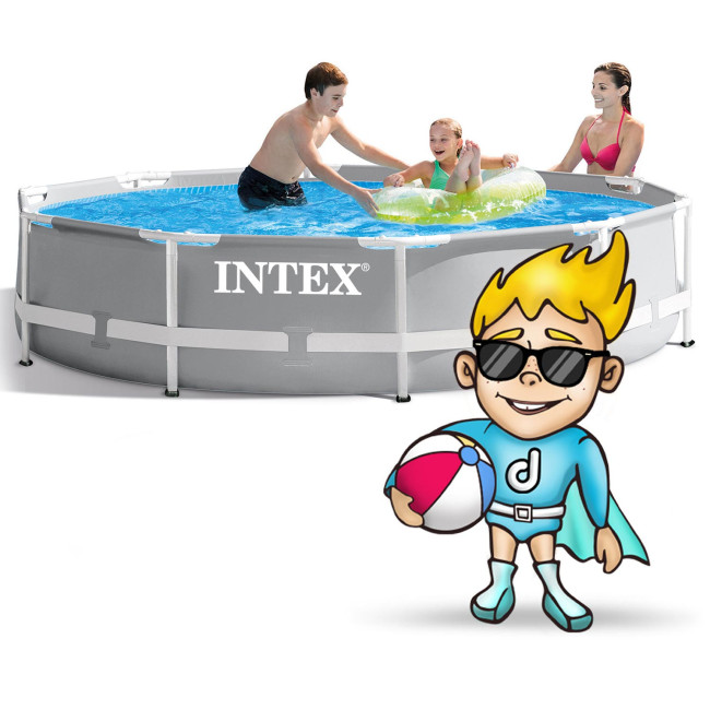 Бассейн каркасный 15в1 INTEX 26702, 305 х 76 см + машина для создания пузырей