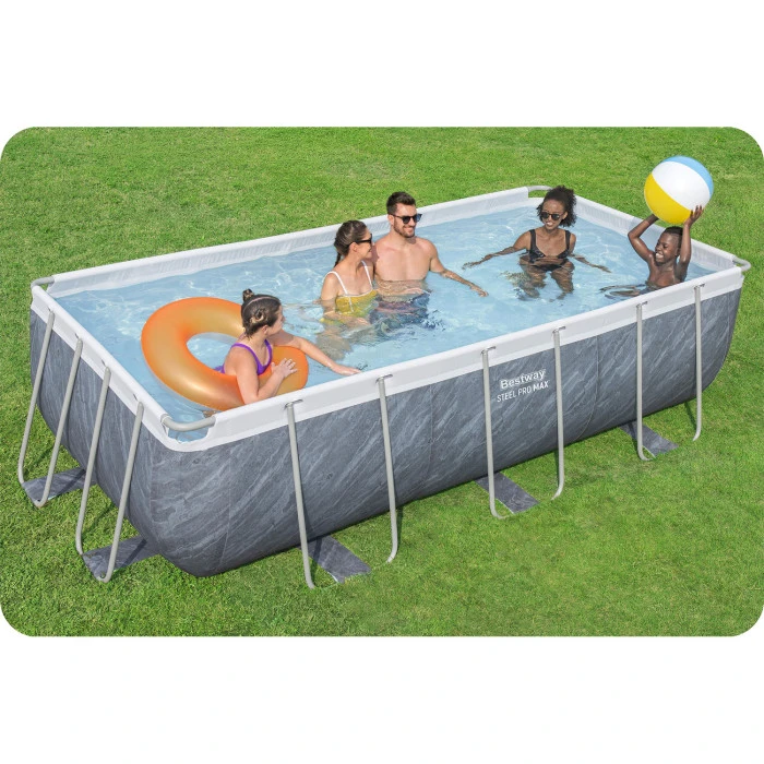 Басейн каркасний прямокутний 18в1 Bestway 56721, 404 x 201 x 100 см