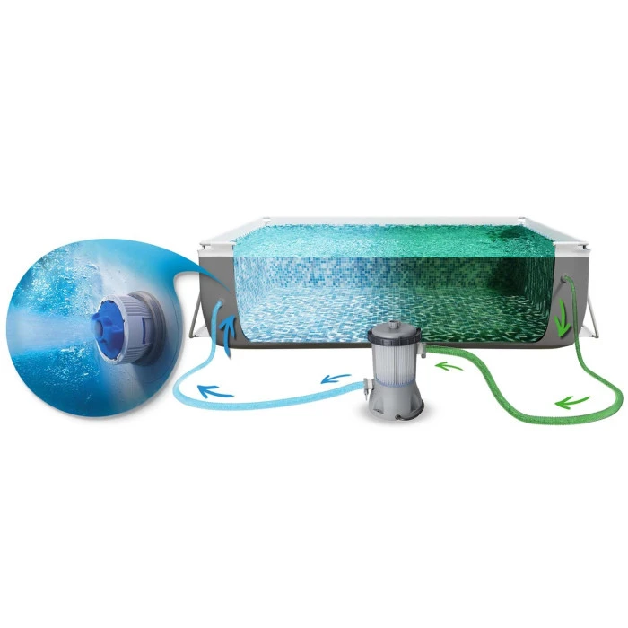 Басейн каркасний прямокутний 10в1 Bestway 56629N, 282 x 196 x 84 см