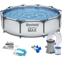 Бассейн каркасный 9в1 Bestway 56408, 305 х 76 см