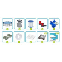 Басейн каркасний 9в1 Bestway 56408, 305 х 76 см