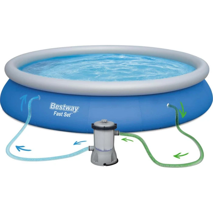 Бассейн надувной 17в1 Bestway 57313, 457 см