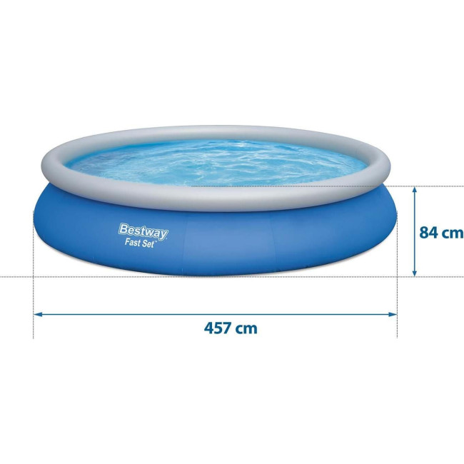 Басейн надувний 17в1 Bestway 57313, 457 см