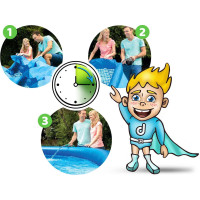 Бассейн надувной 17в1 Bestway 57313, 457 см