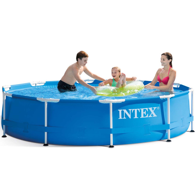 Басейн каркасний 15в1 INTEX 28202, 305 х 76 см + машина для створення бульбашок