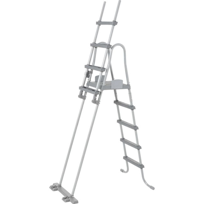 Бассейн каркасный прямоугольный Bestway Power Steel с комплектом 488 x 244 x 122 см – серый.