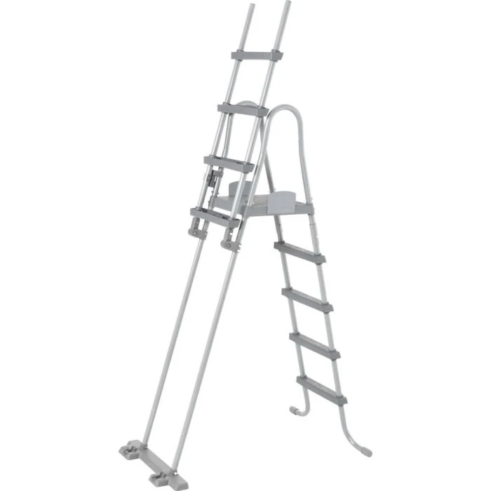 Басейн каркасний прямокутний Bestway Power Steel з комплектом 488 x 244 x 122 см - сірий