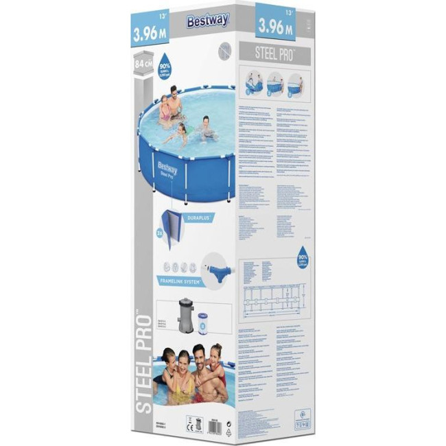 Басейн каркасний Bestway 5612E Steel Pro 396 см