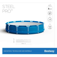 Басейн каркасний Bestway 5612E Steel Pro 396 см