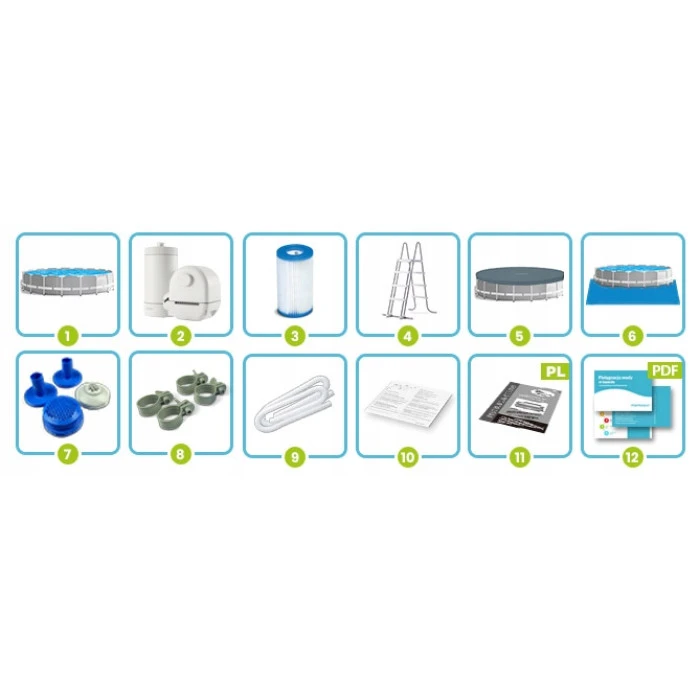 Бассейн каркасный 6в1 Intex 26732 549 х 122 см