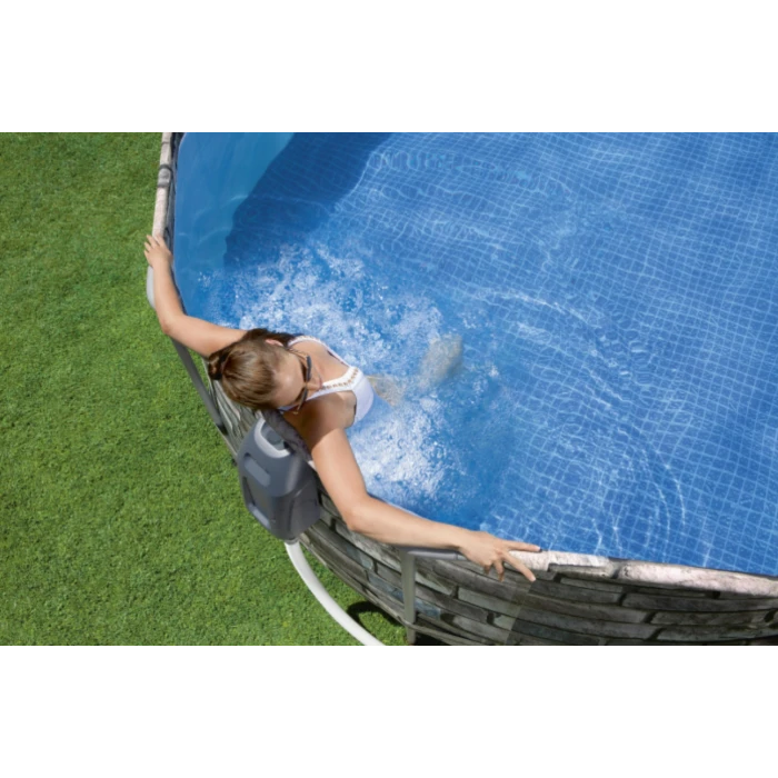 Басейн каркасний овальний Bestway 56719 Power Steel, 610 x 366 см