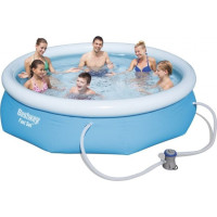 Бассейн надувной Bestway 305 х 76 см с фильтрующим насосом.