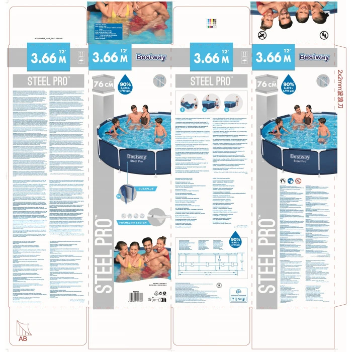 Басейн каркасний Bestway B56706, 366 x 76 см