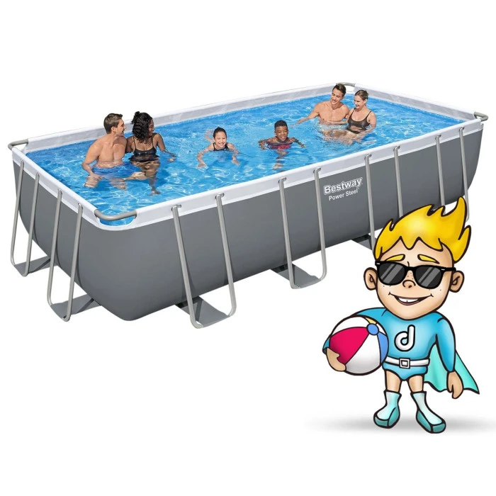 Басейн каркасний прямокутний 12в1 Bestway 56466N, 549 x 274 x 122 см