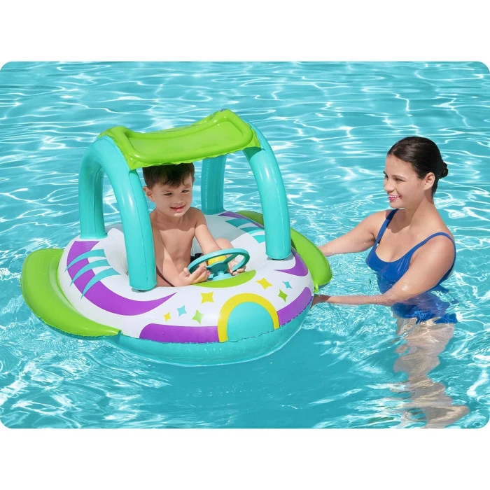 Надувной пляжный пляж с навесом Bestway 34149, 107 x 112 см.