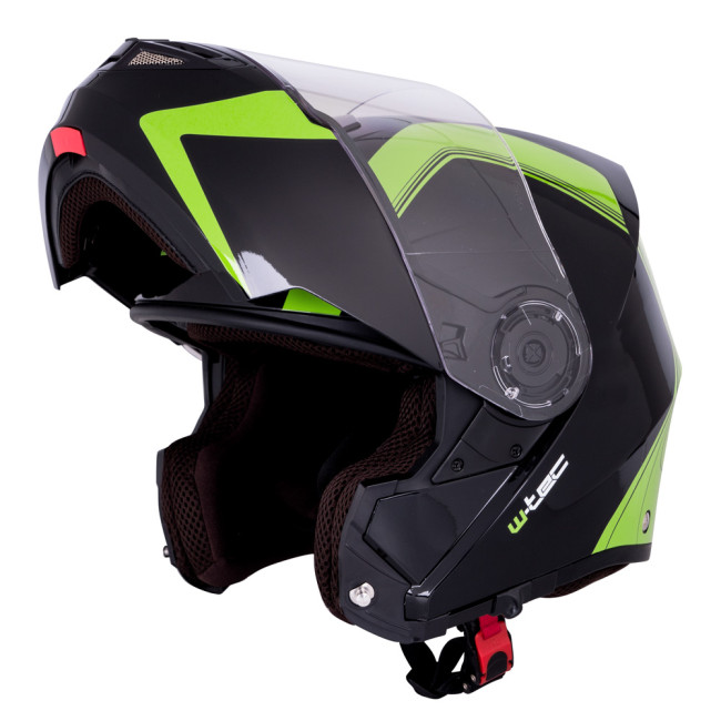 Мотоциклетный шлем W-TEC Vexamo – черно-зеленый/L (59-60)